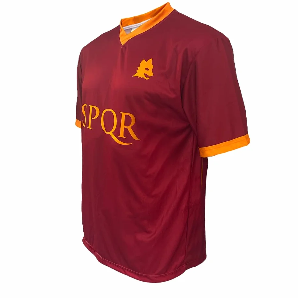 As Roma Chłopcy Football Jersey Koszulka Piłkarska, Czerwony, 12 lat