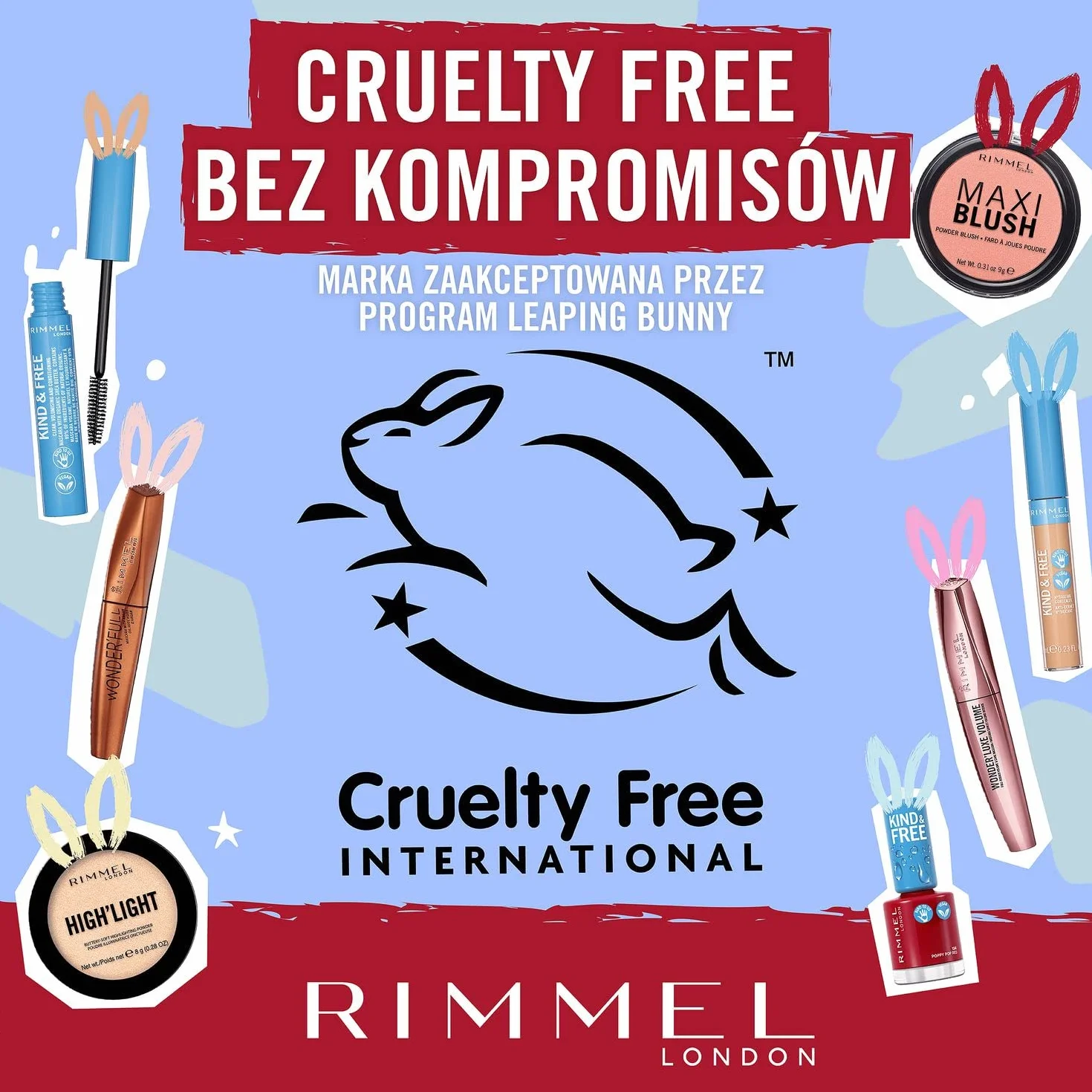 Rimmel KIND&FREE - wegański korektor nawilżający, płynny korektor do cieni pod oczami, testowany dermatologicznie, nr 10 Fair, 7ml