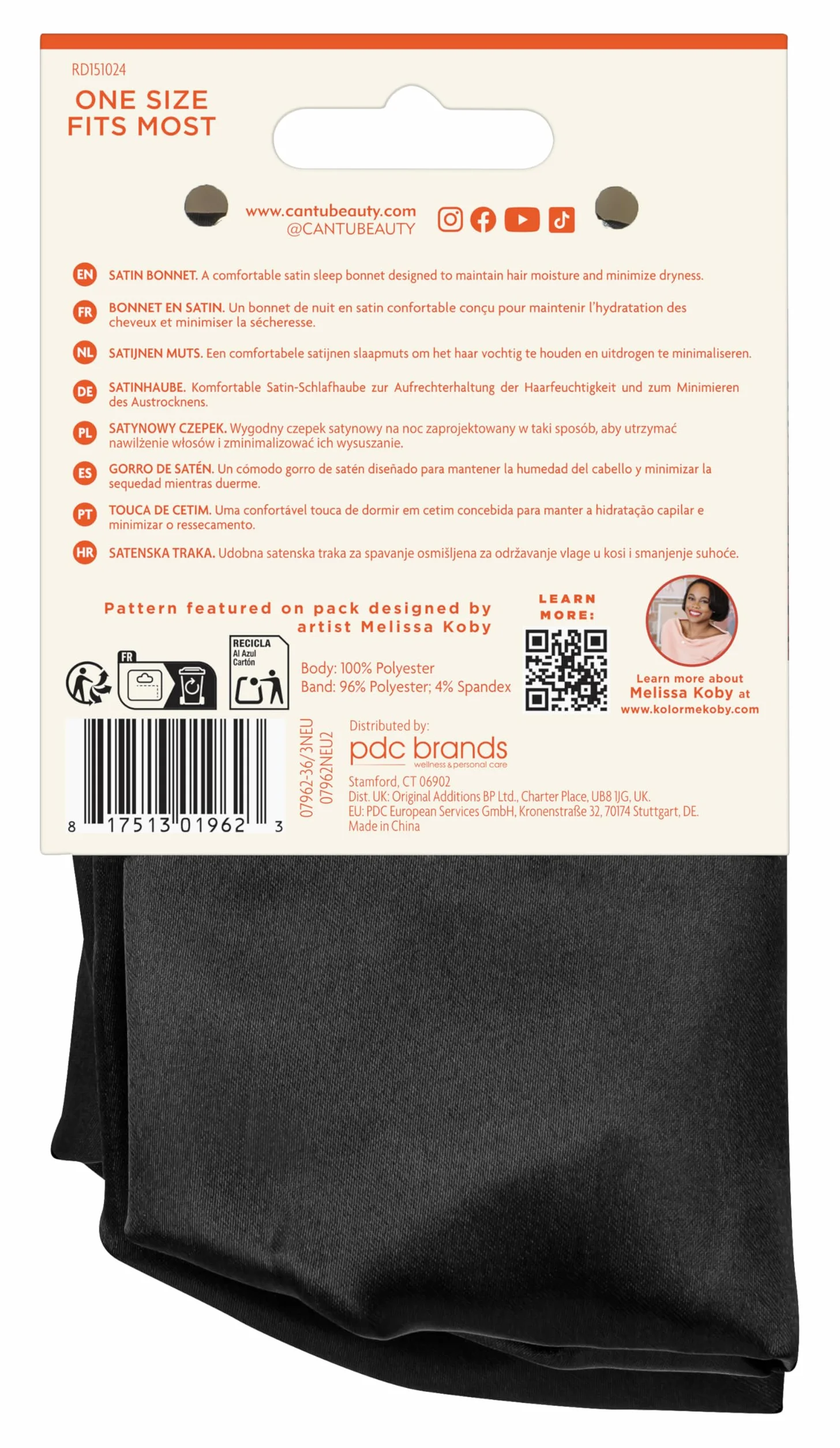 Cantu Braid Bonnet