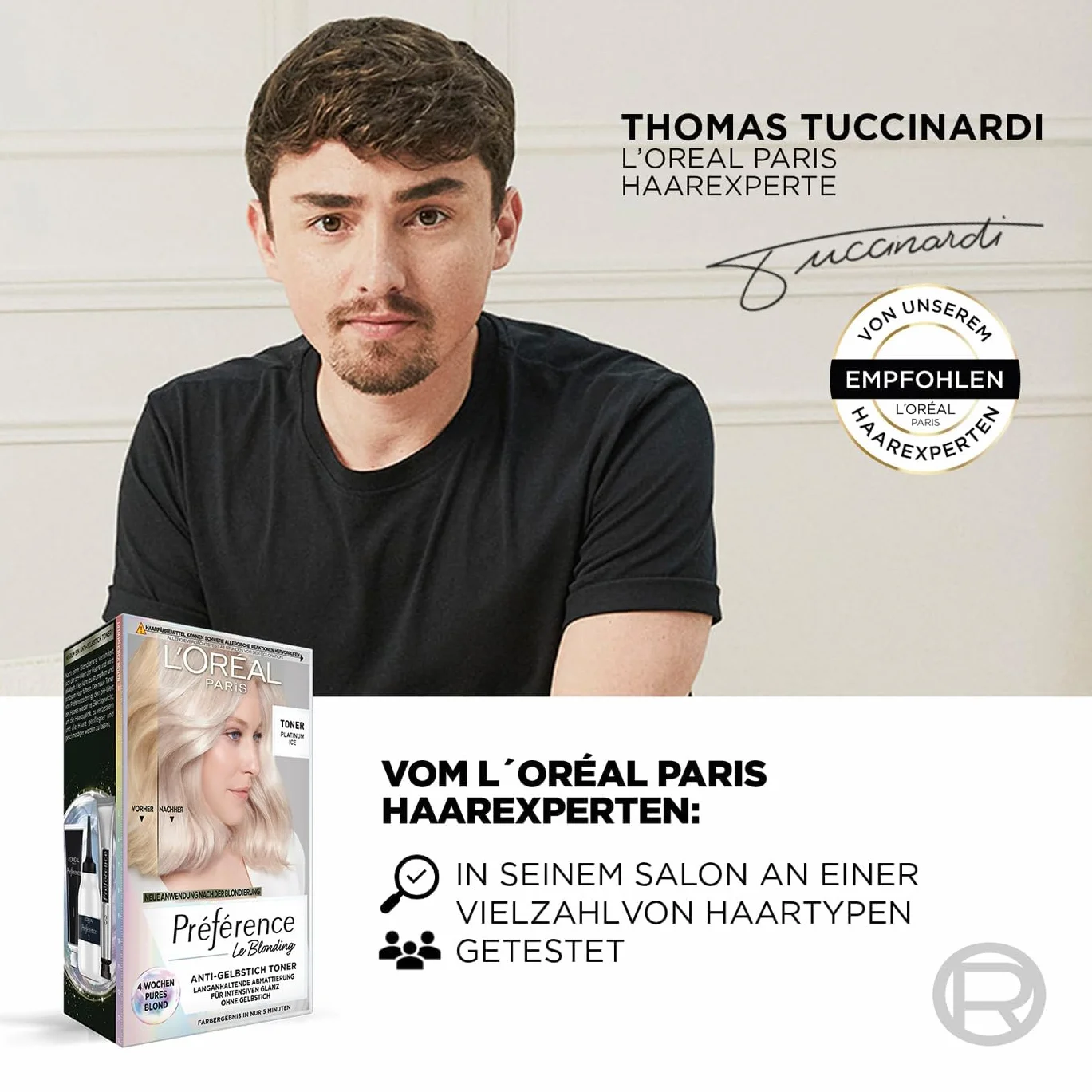 L'Oréal Paris Toner do włosów, przeciw żółknięciu dla chłodnego blondu i intensywnego połysku, Bez amoniaku, Préférence Le Blonding, Platinum Ice