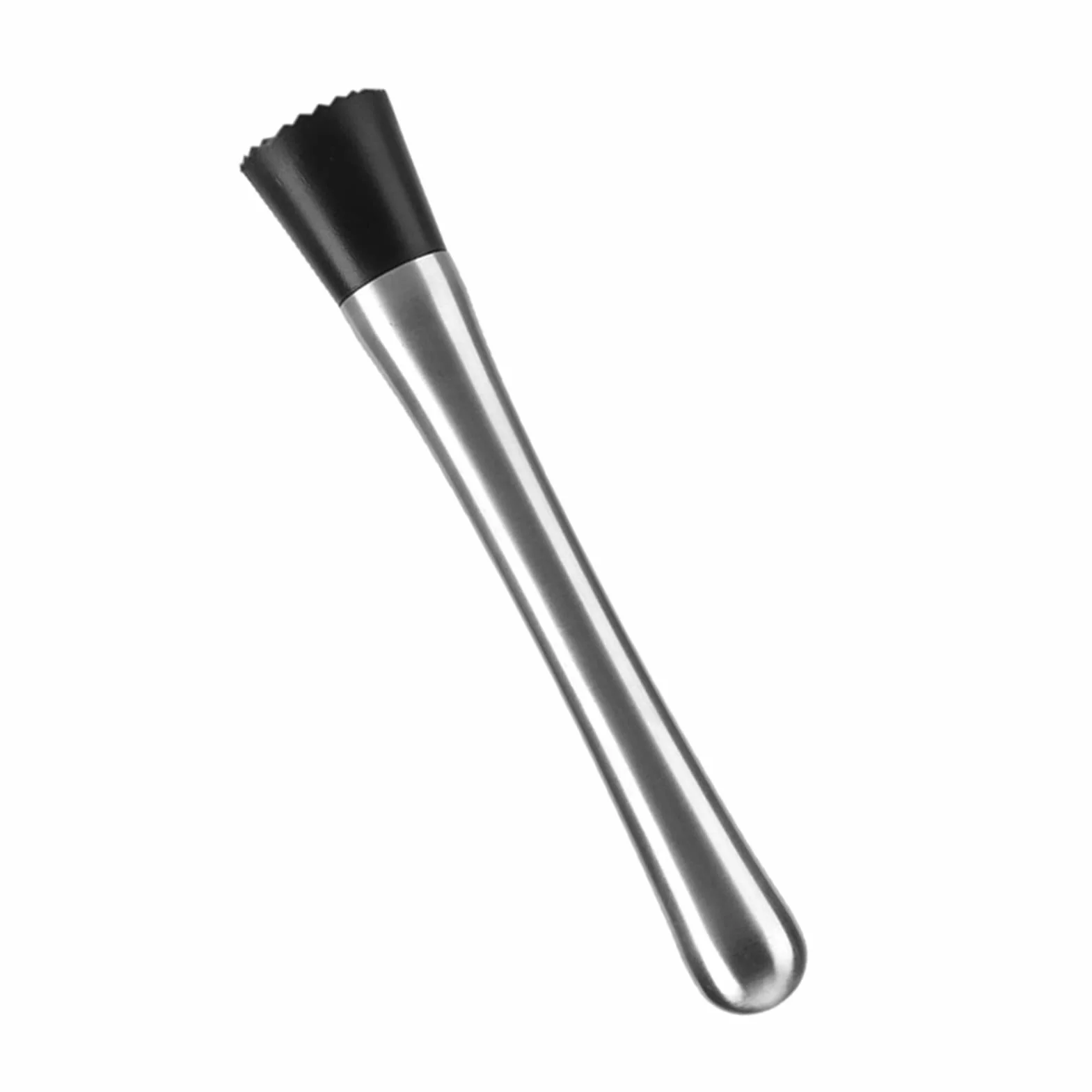 Mieszadło do Koktajli ze Stali Nierdzewnej Bar ze Stali Nierdzewnej Stick Masher Mikser do Owoców do Zestawu Koktajli Zestaw Narzędzi Barowych Narzędzie Barmańskie Srebrny