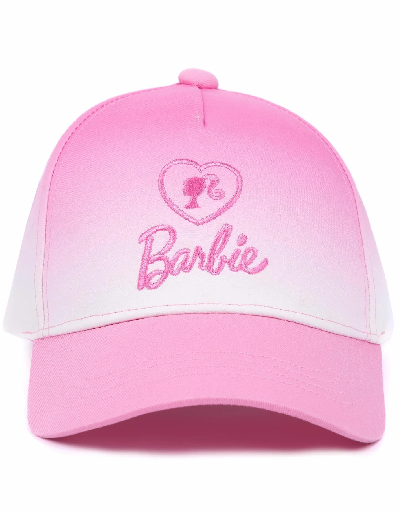 Barbie Dziewczęca czapka i okulary przeciwsłoneczne gratis | dziecięca lalka logo różowa ombre regulowana czapka bejsbolówka lato urlop akcesoria | modna lalka merchandise prezent, Rosa, Rozmiar