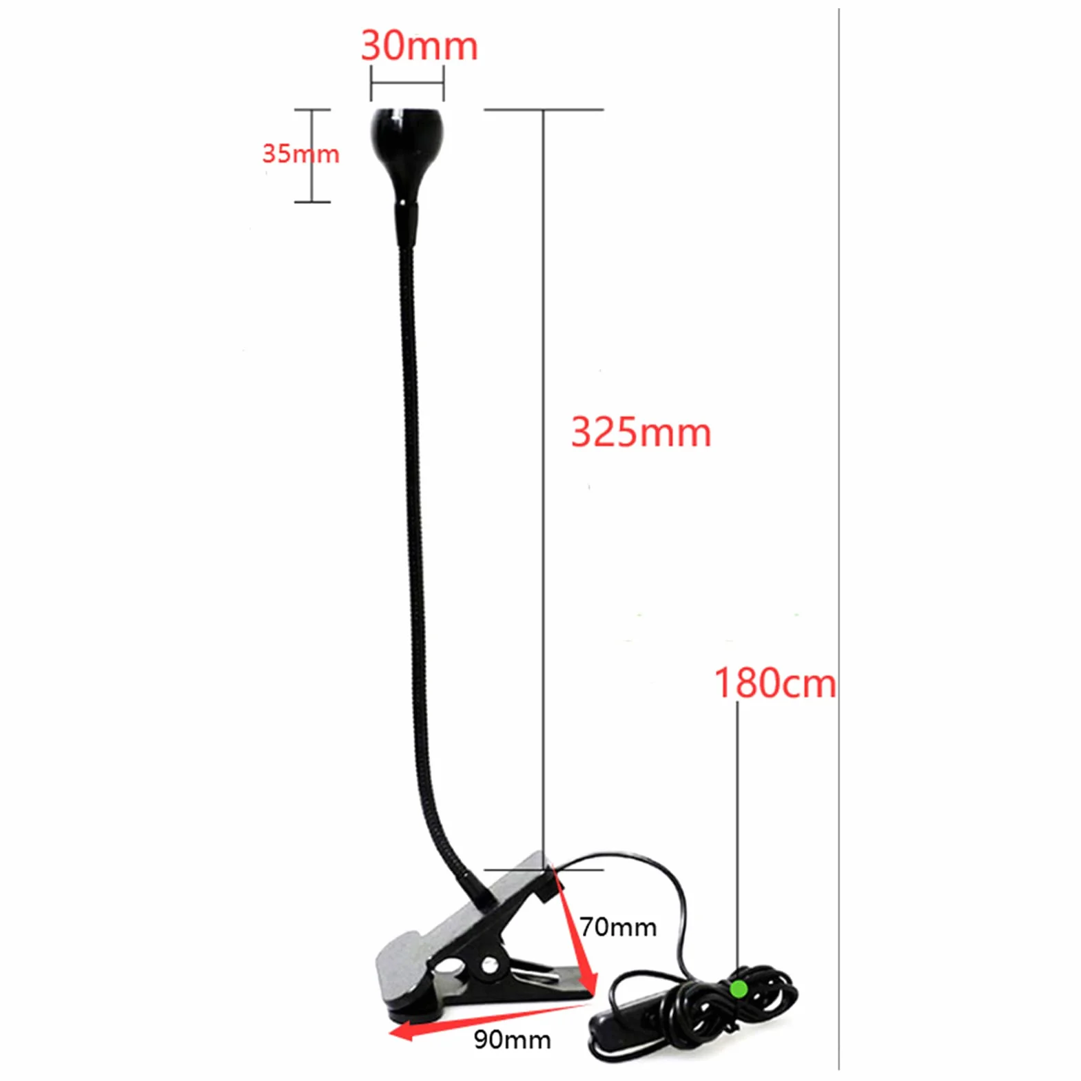 Layhou Mini Lampa UV do Paznokci Żelowych 3 W Przenośna z Klipsem