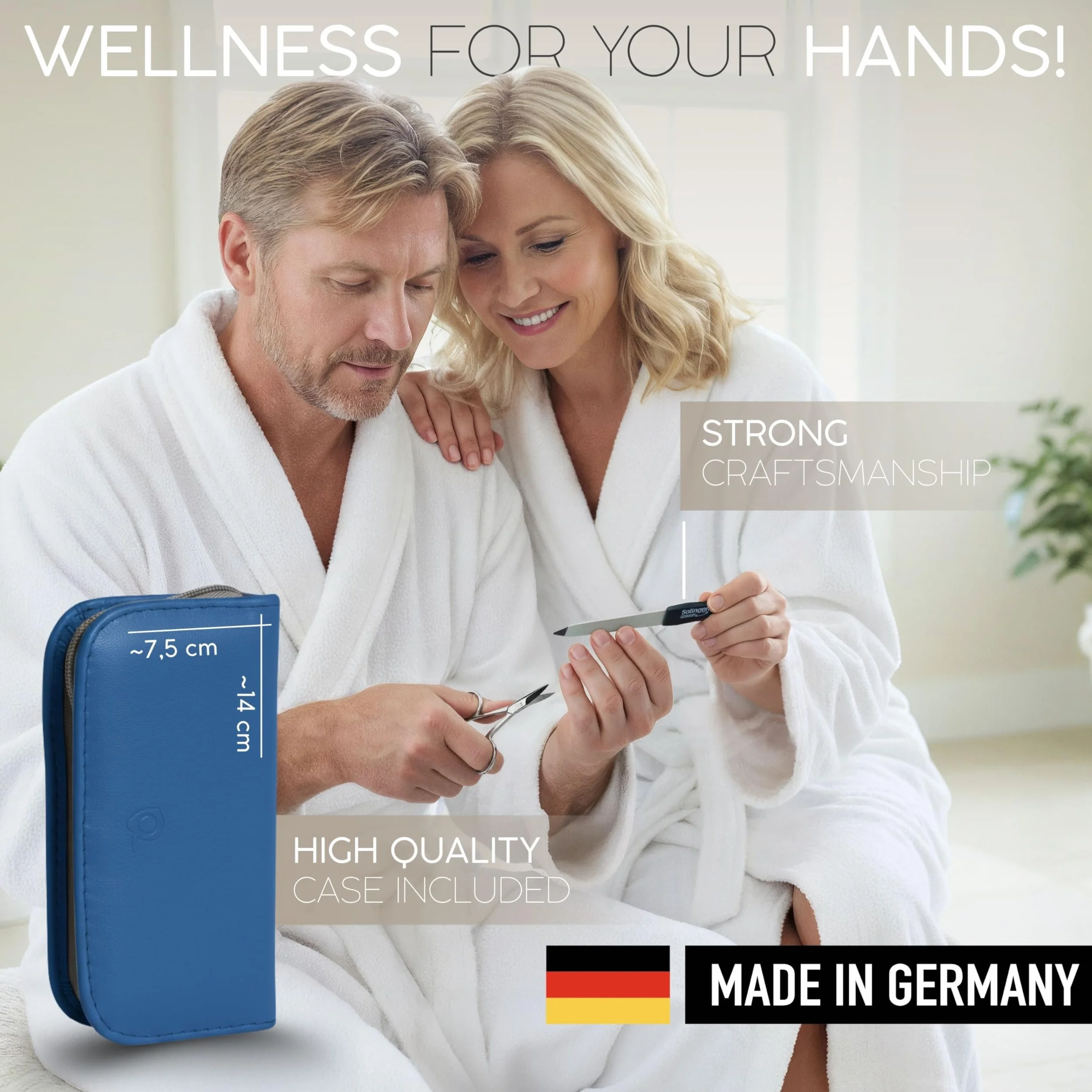 marQus zestaw do manicure 6-częściowy Solingen Germany stal niklowana