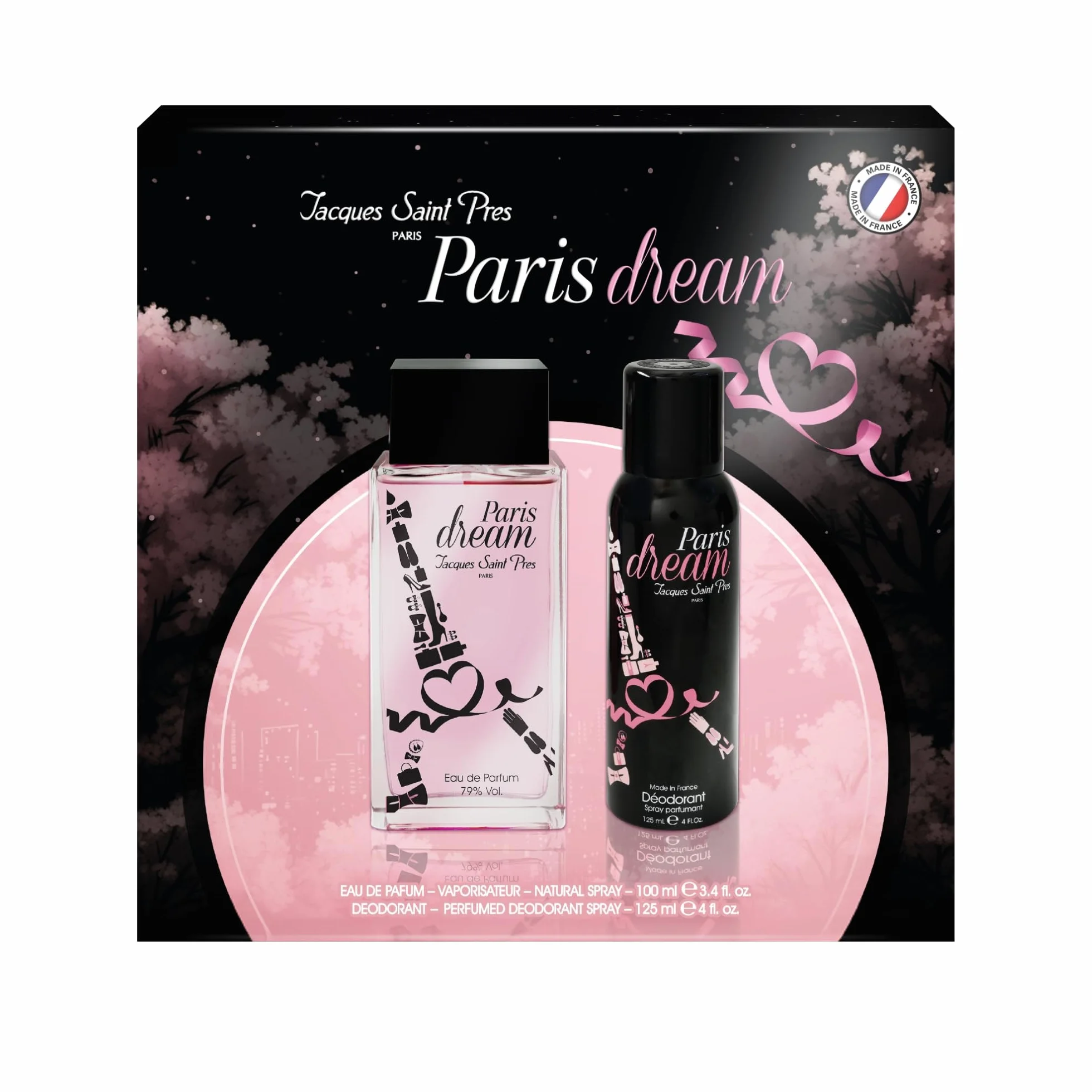 Jacques Saint Pres Coffret Paris Dream Eau de Parfum 100 ml + Dezodorant 125 ml