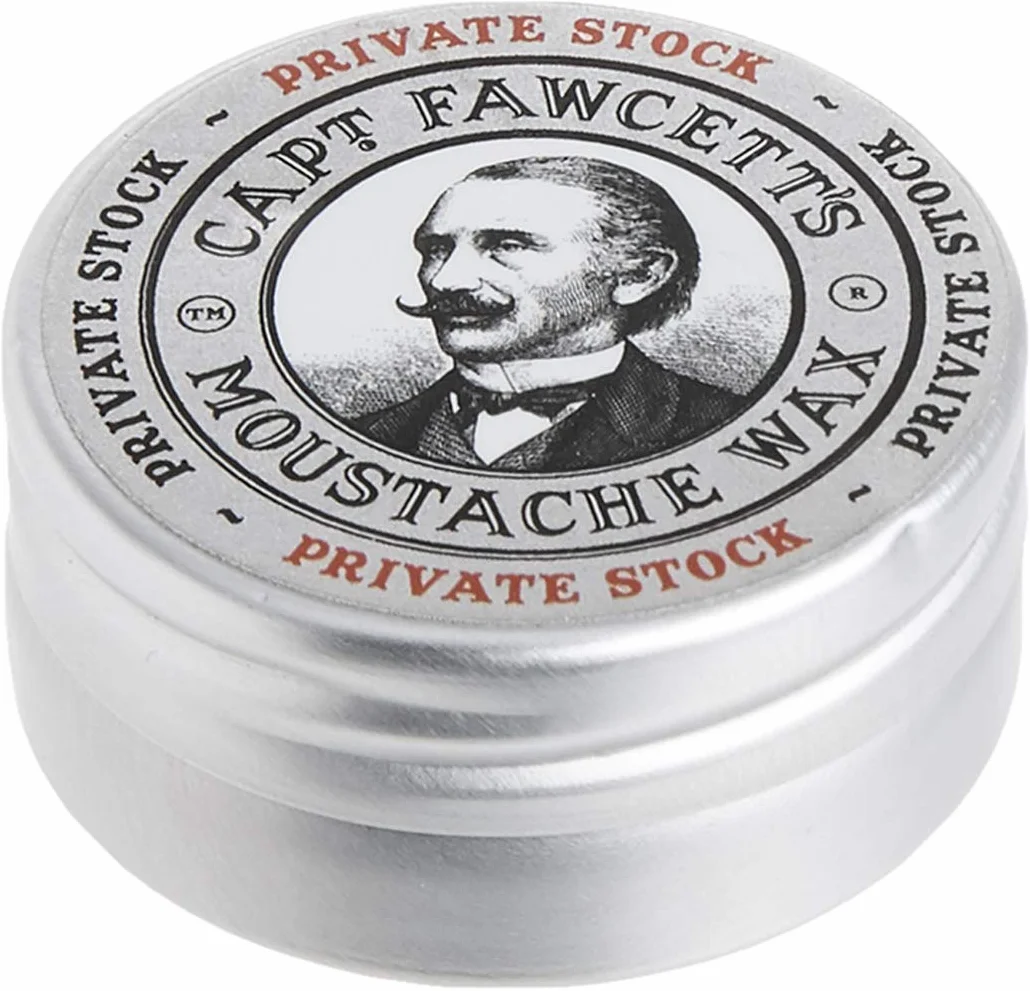 Captain Fawcett Wosk do wąsów Private Stock 15 ml, czarny, standardowy