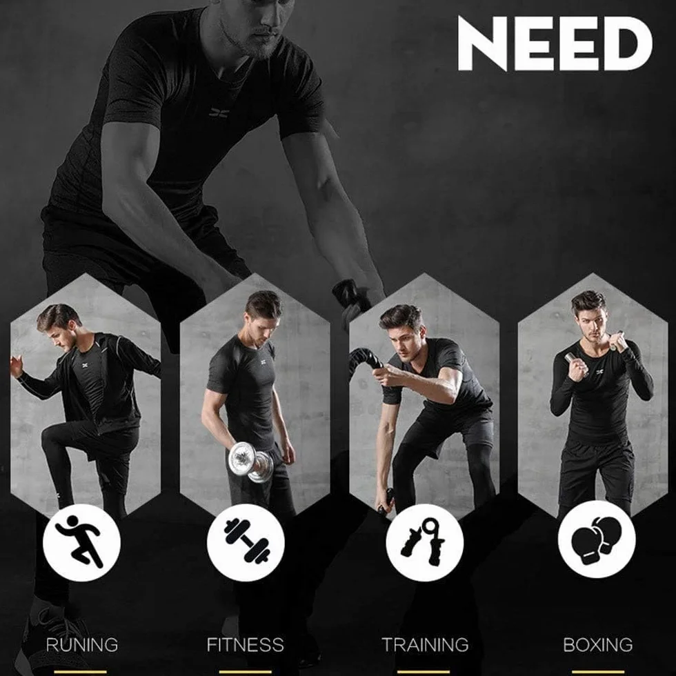 Męskie stroje gimnastyczne męskie sportowe zestaw do biegania stroje treningowe fitness