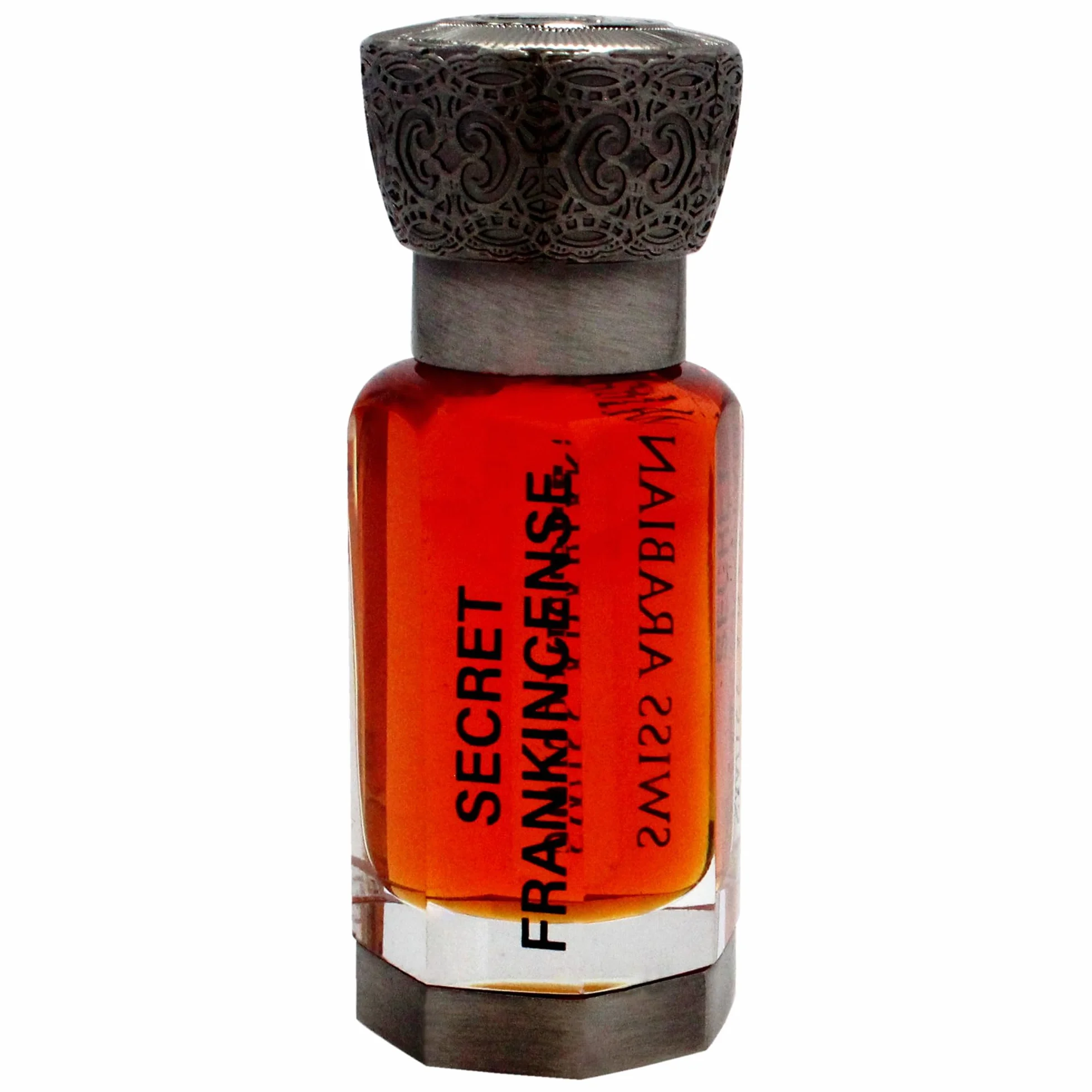 Swiss Arabian Secret Frankincense skoncentrowany olejek zapachowy, uniseks, 12 ml, majestatyczne kadzidło z różą, jaśminem i oudem – ponadczasowa złota aura