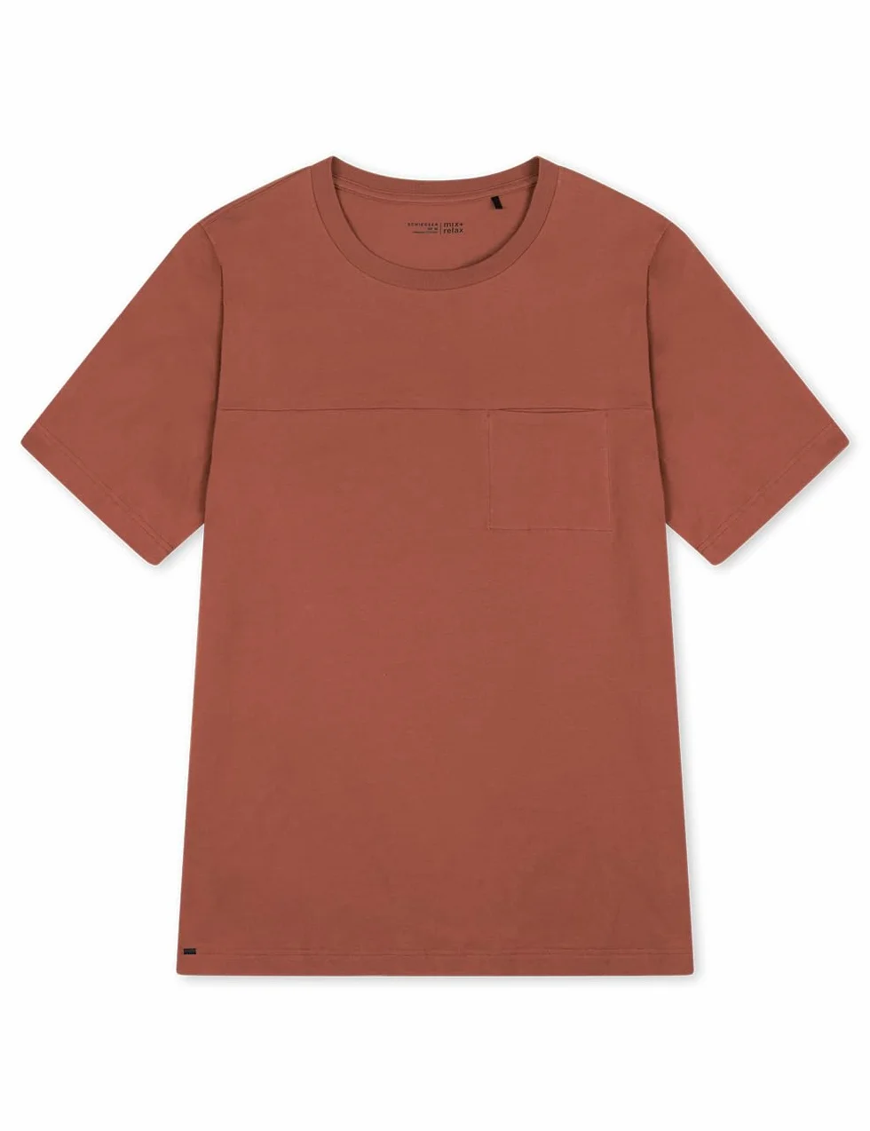 Schiesser Góra od pidżamy Mężczyźni Schiesser Herren Schlafshirt Kurzarm Rundhals - Mix + Relax