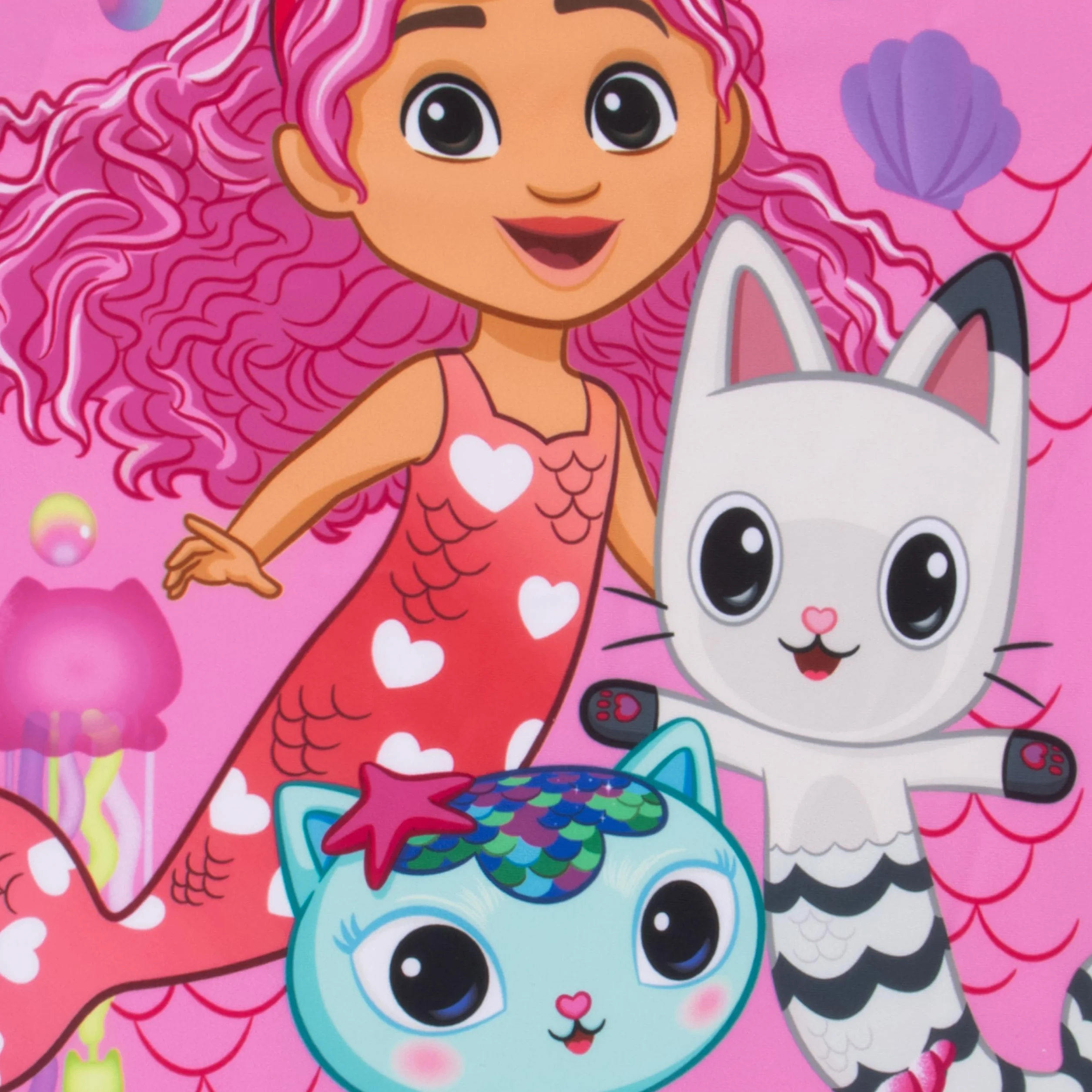 DreamWorks Gabby’s Dollhouse Strój Kąpielowy Dla Dziewczynek, Kostium Syrenki, Dziecięce Stroje Kąpielowe